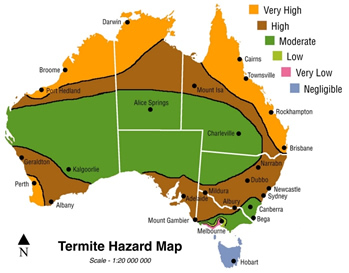 Termite map of australia